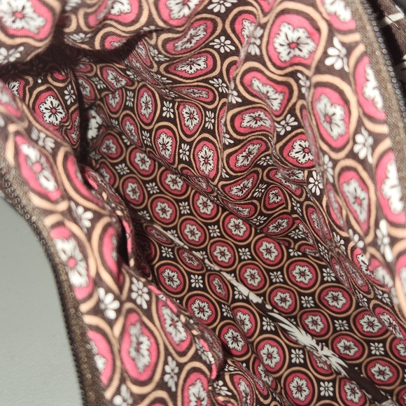 Vera Bradley Brown and White Quilted Bag - Picture 7 of 16